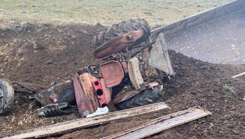 Kayseri'de Kontrolden Çıkan Traktör Şarampole Yuvarlandı: Olayın Detayları Neler?