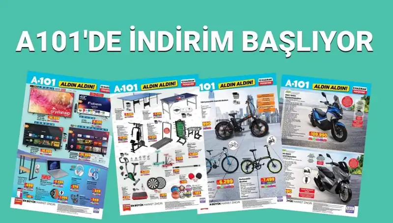 A101’de 12 Haziran Aktüel Kataloğu: Beyaz Eşya ve Teknoloji Fırsatları Bekliyor