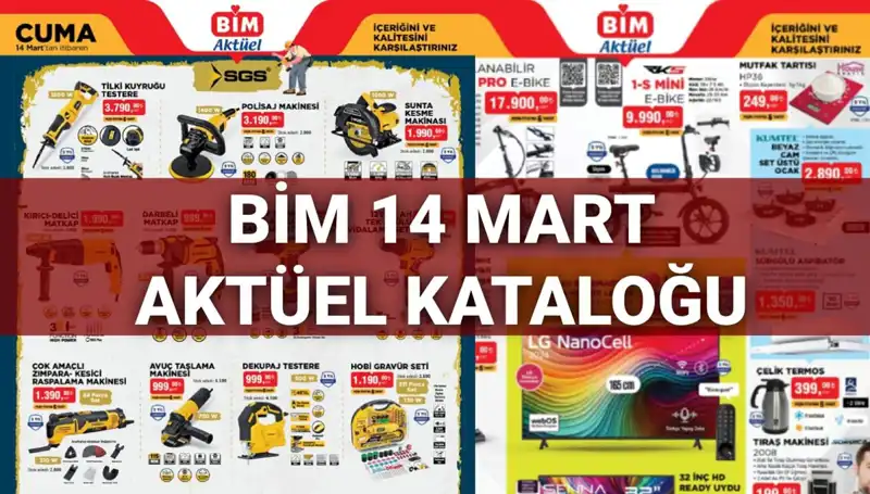 14 Mart BİM Aktüel Kataloğunda Neler Var? Kaçırmayın!