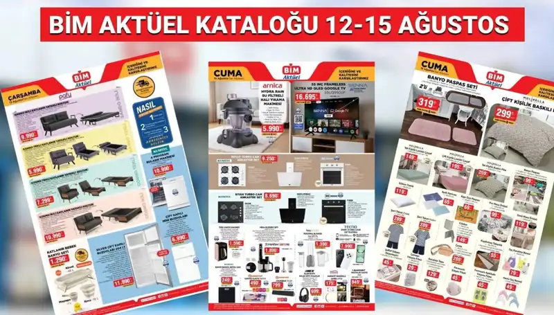 BİM 12-15 Ağustos 2025 Aktüel Kataloğu: Yeni Ürünlerle Şaşırtıyor!
