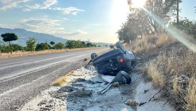 Adıyaman’da Otomobil Takla Attı: Kaza Anı Korku Dolu Anlarla Dolu
